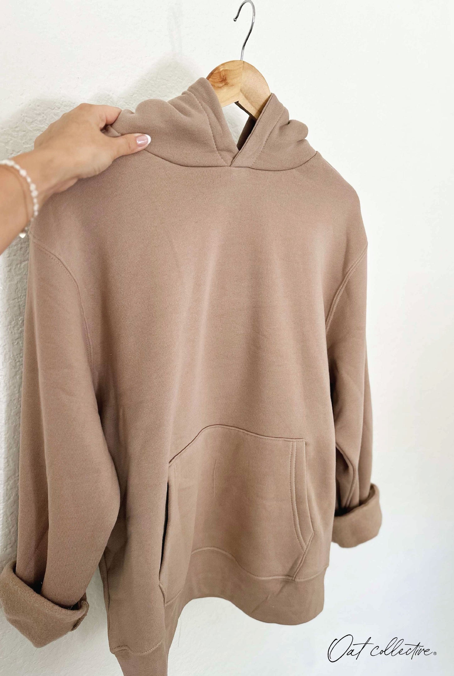 Premium Basic Hoodie Pullover Sweatshirt Oat Collective