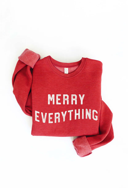 MERRY EVERYTHING Plus Graphic Sweatshirt