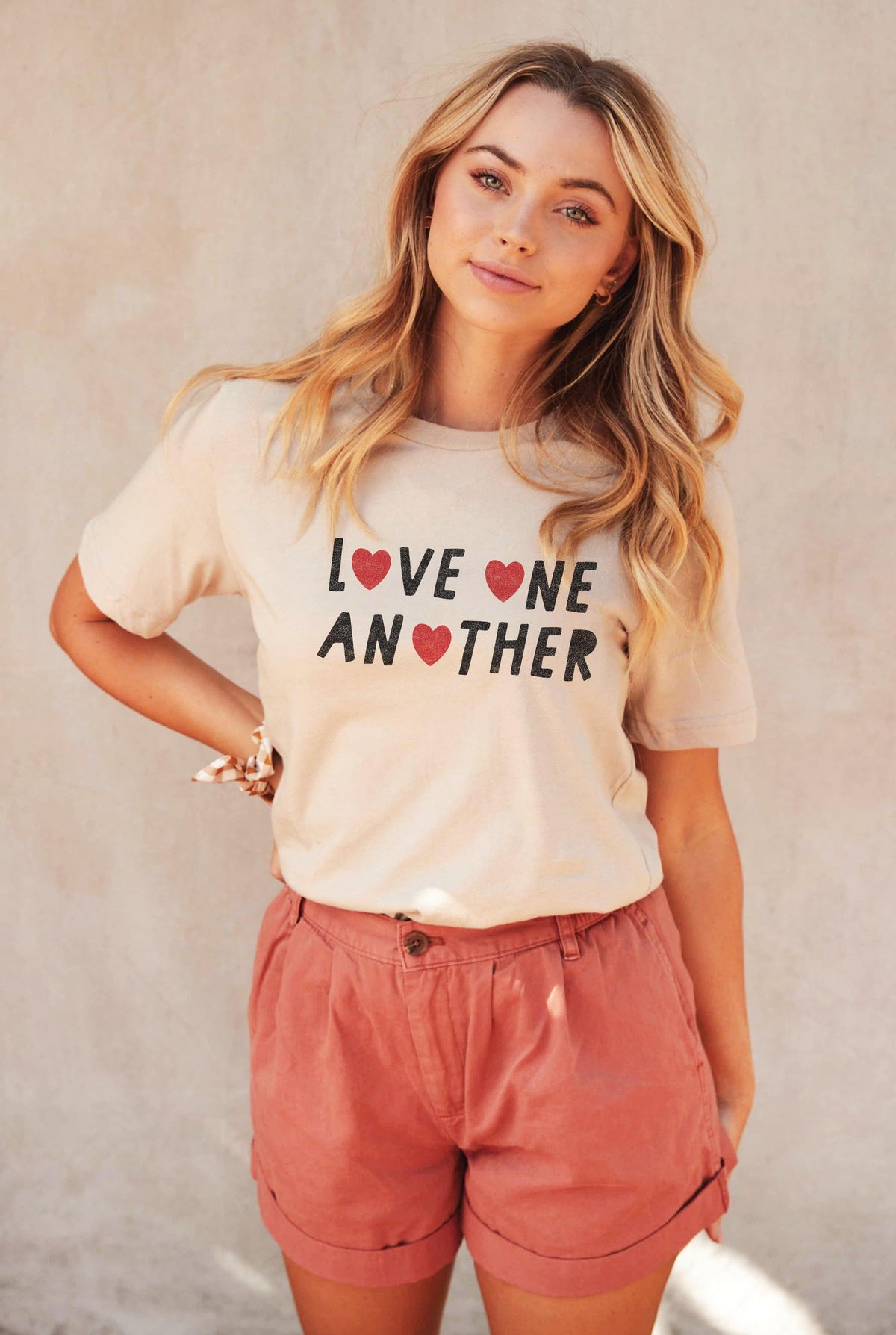 LOVE ONE ANOTHER Graphic Top Oat Collective