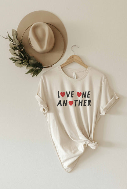 LOVE ONE ANOTHER Graphic Top Oat Collective