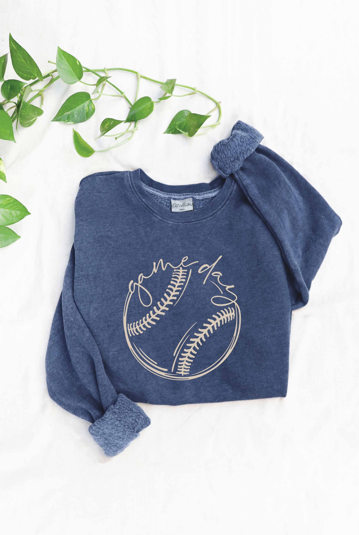 GAME DAY BASEBALL Mineral Graphic Sweatshirt Oat Collective