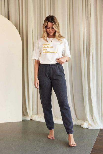 Basic Mineral Solid Sweatpants Oat Collective