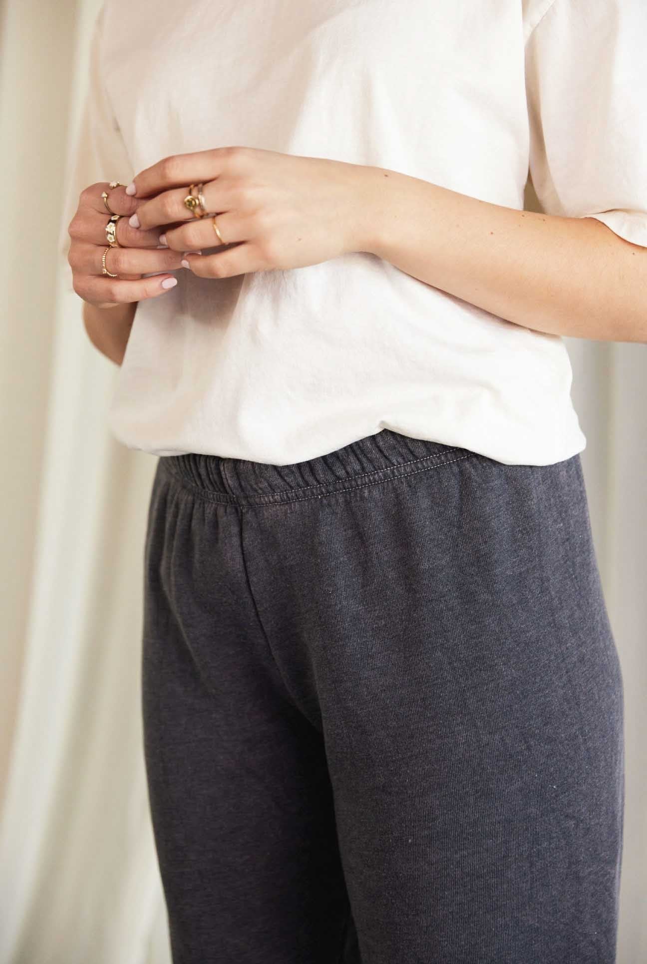 Basic Mineral Solid Sweatpants Oat Collective