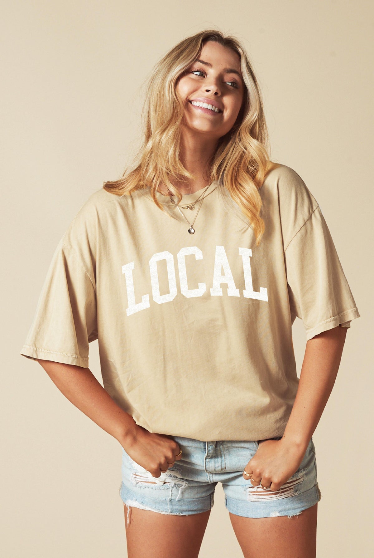 LOCAL Mineral Oversized Graphic Top Oat Collective