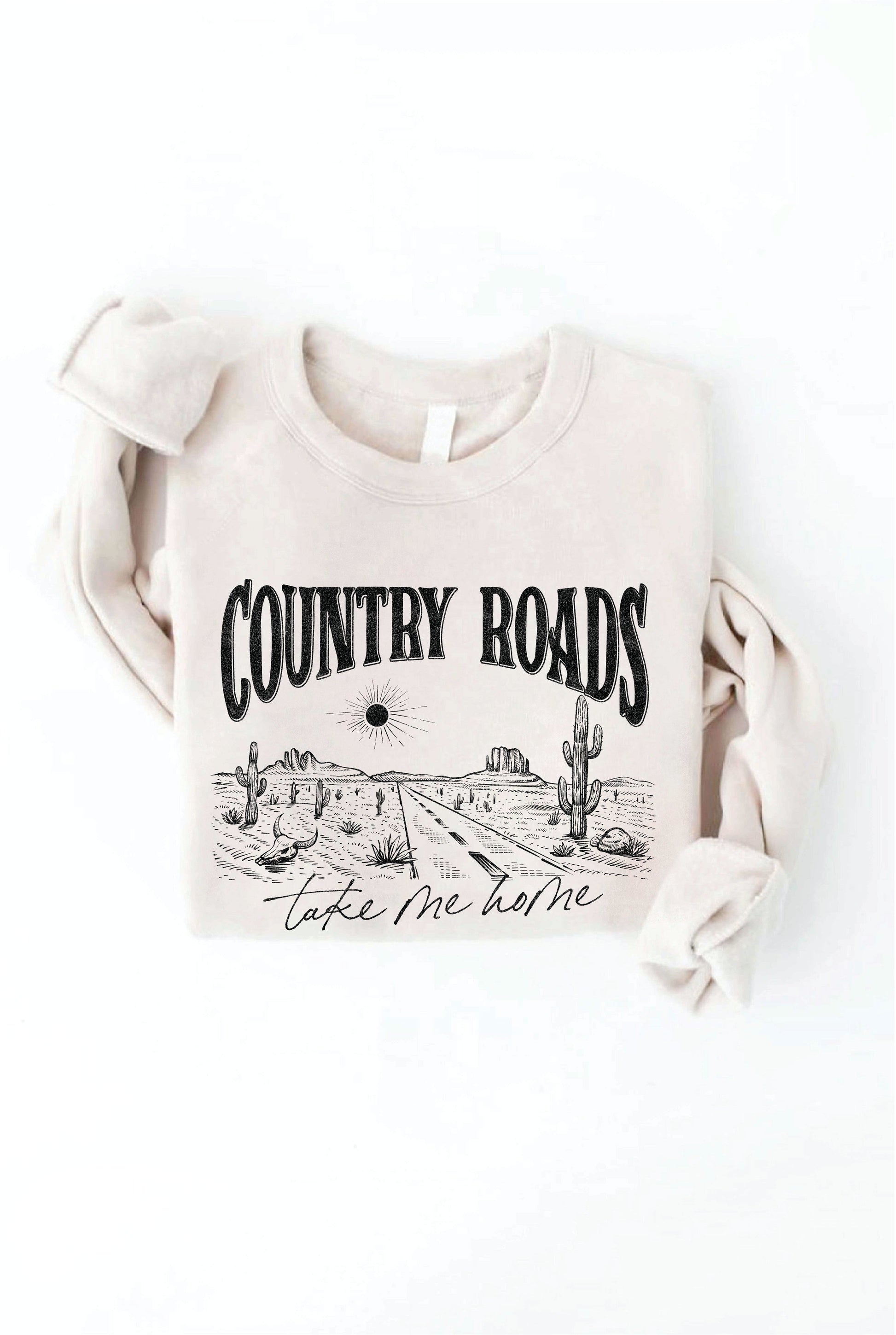 COUNTRY ROADS Graphic Sweatshirt Oat Collective