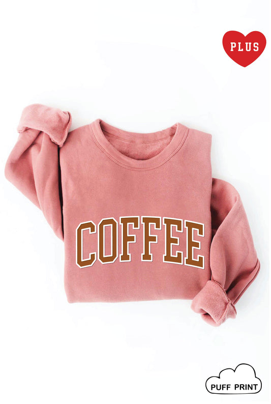 COFFEE PUFF Plus Graphic Sweatshirt Oat Collective