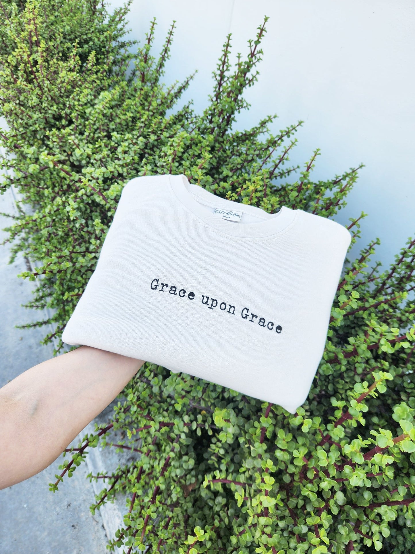GRACE UPON GRACE Graphic Sweatshirt Oat Collective
