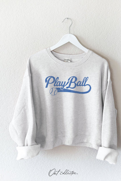 PLAY BALL Mid Graphic Sweatshirt Oat Collective