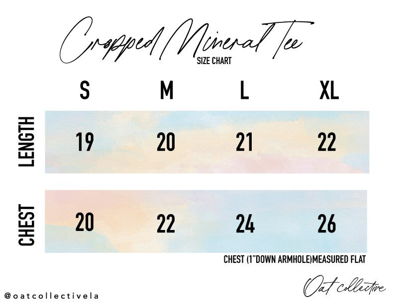 Cropped Mineral Graphic Top Template Oat Collective