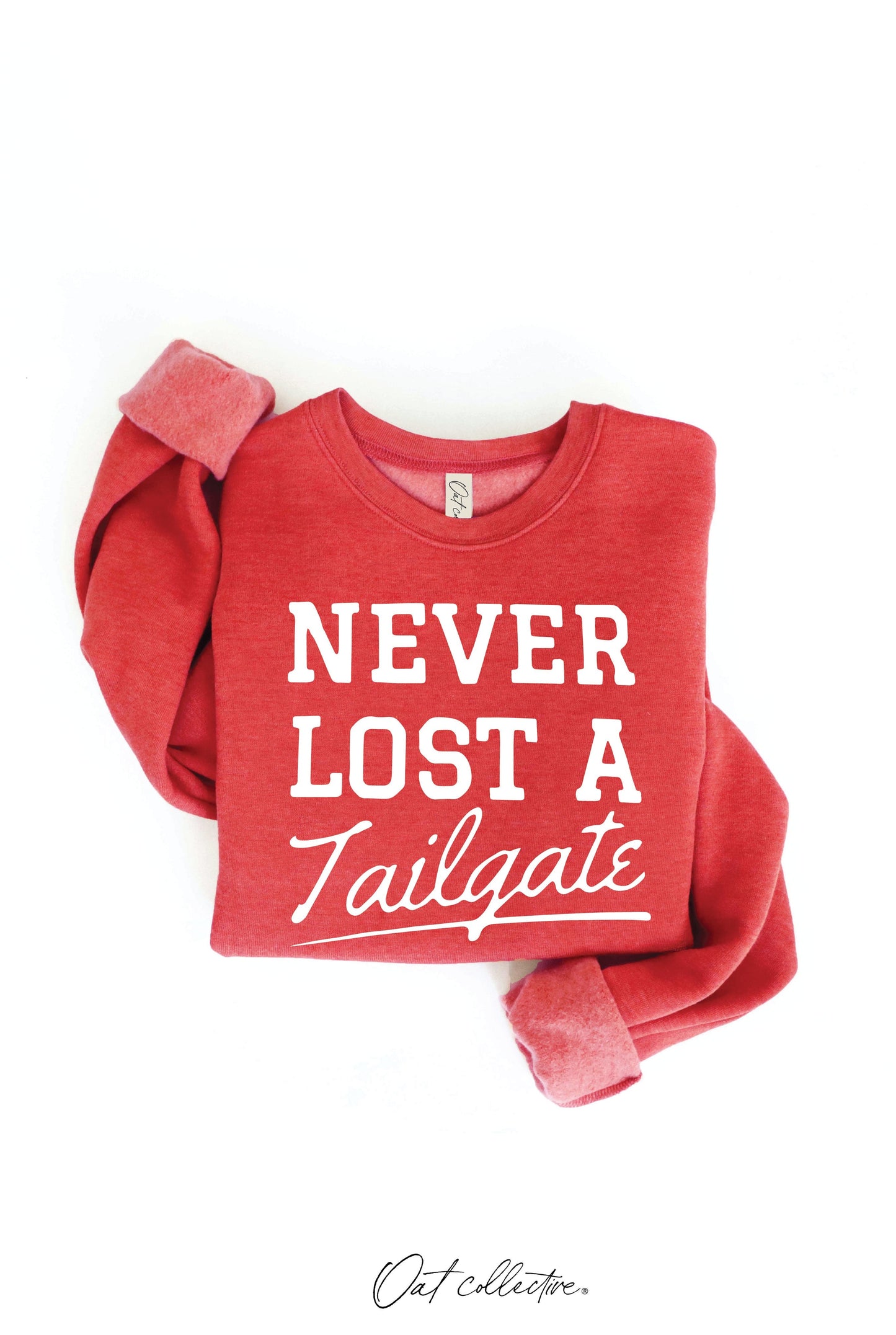 NEVER LOST A TAILGATE Graphic Sweatshirt Oat Collective
