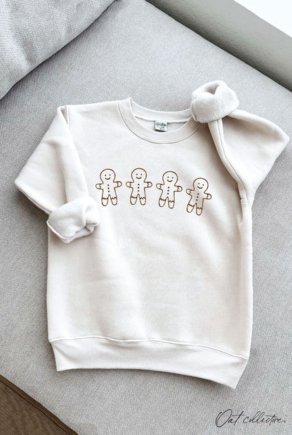GINGERBREAD ROW Youth Unisex Graphic Sweatshirt Oat Collective