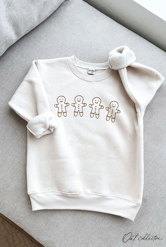 GINGERBREAD ROW Youth Unisex Graphic Sweatshirt Oat Collective