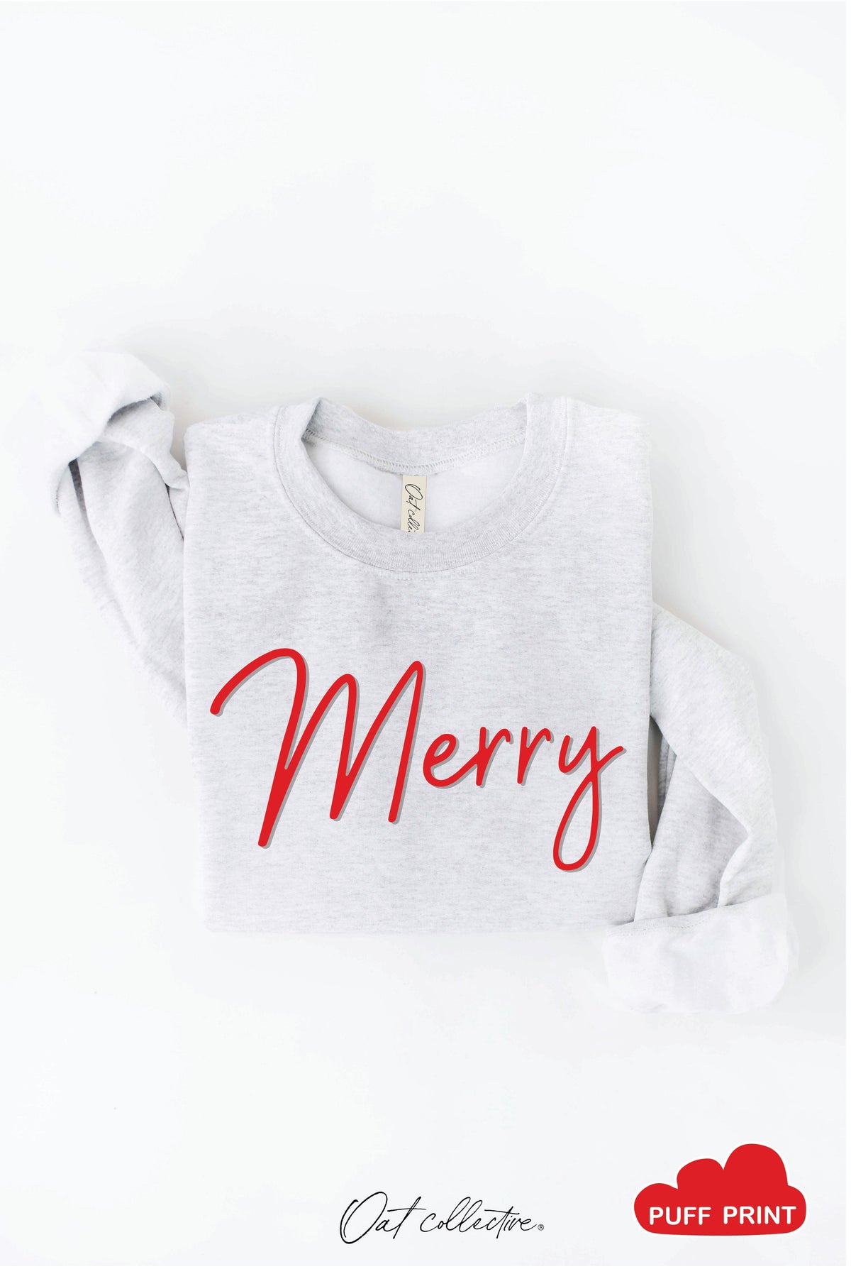 MERRY PUFF Graphic Sweatshirt Oat Collective