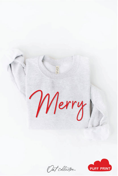 MERRY PUFF Graphic Sweatshirt Oat Collective