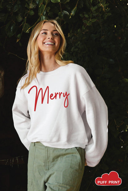 MERRY PUFF  Mid Graphic Sweatshirt Oat Collective