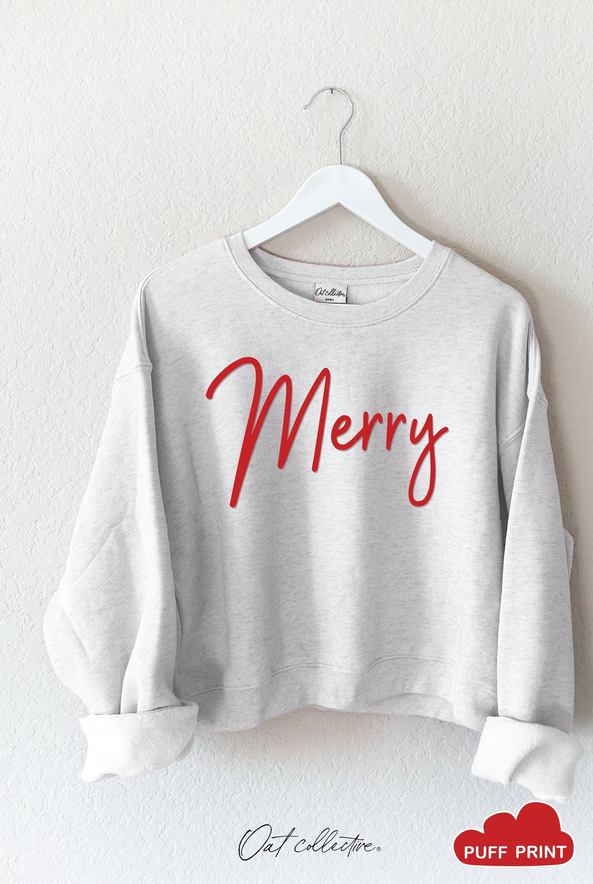 MERRY PUFF  Mid Graphic Sweatshirt Oat Collective