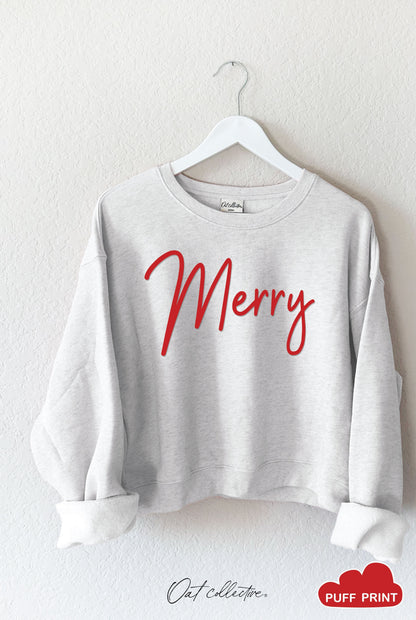 MERRY PUFF  Mid Graphic Sweatshirt Oat Collective