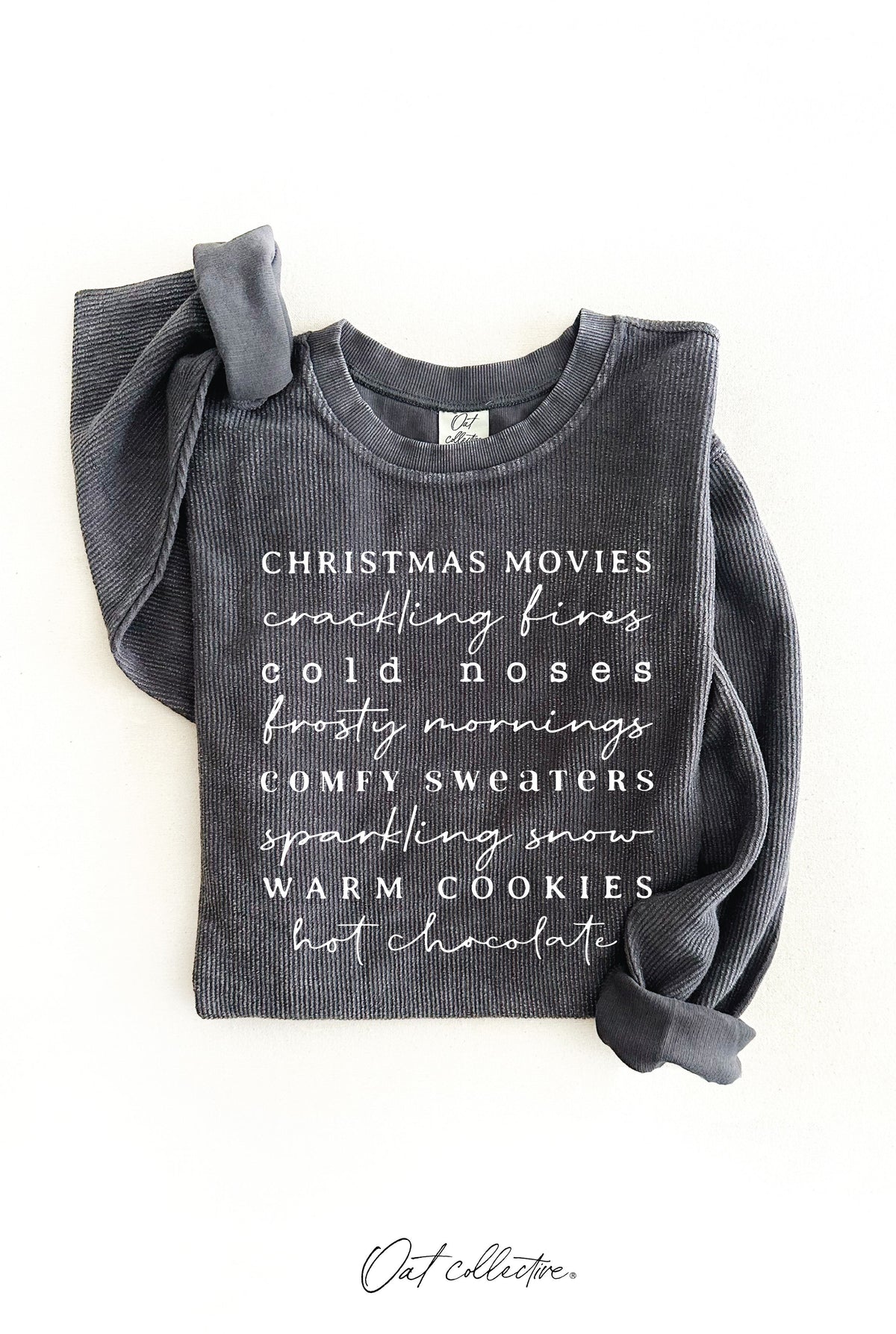 WINTER WORDS  Thermal Vintage Pullover Oat Collective