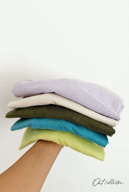 Premium Basic Cotton Supima Mineral Washed Tee Oat Collective