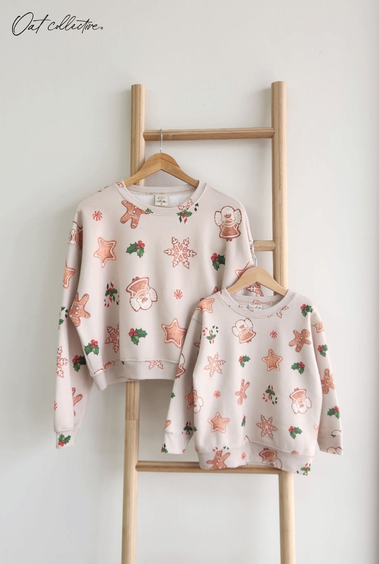 CHRISTMAS ALL OVER Toddler Graphic Sweatshirt Oat Collective