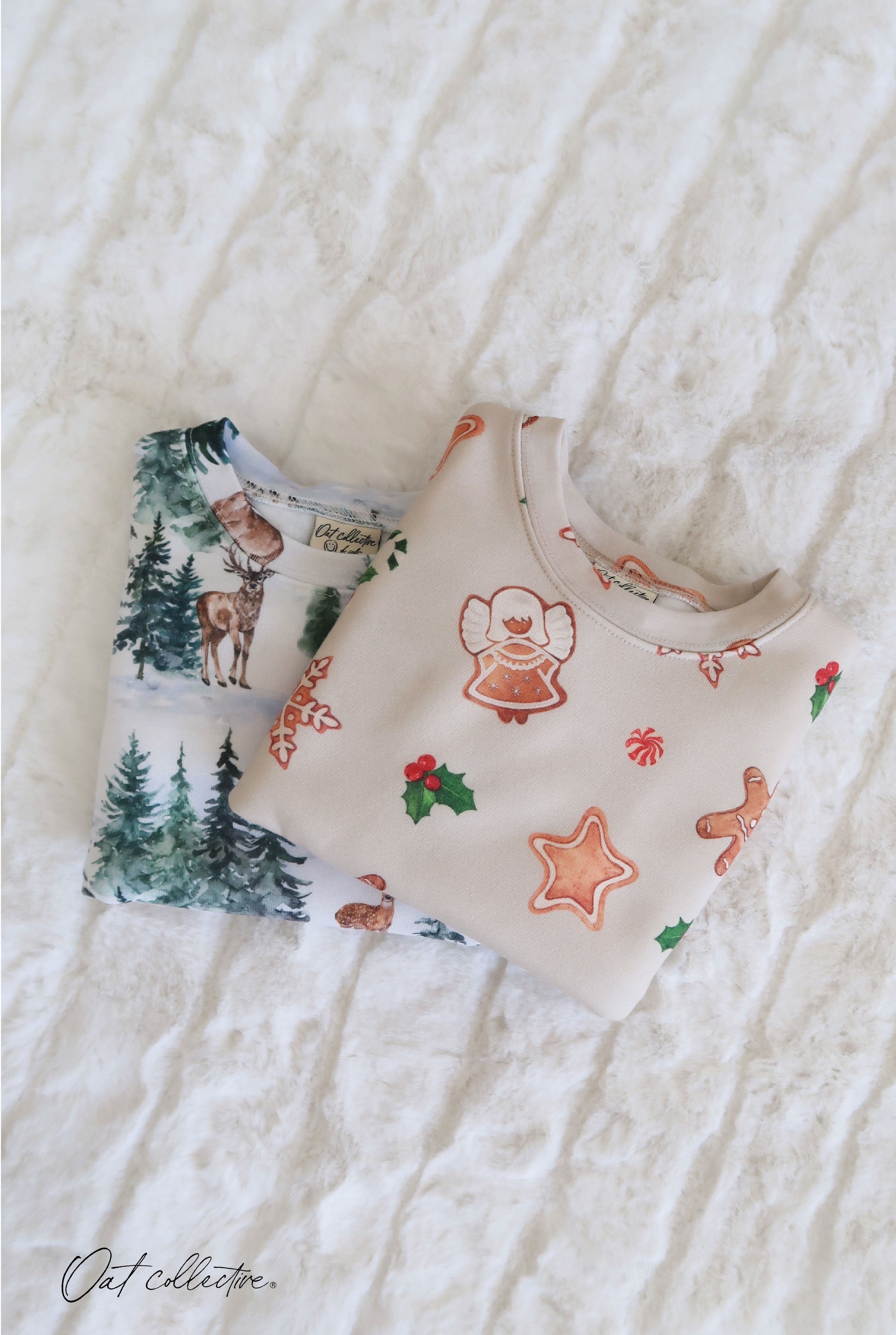 CHRISTMAS ALL OVER Toddler Graphic Sweatshirt Oat Collective