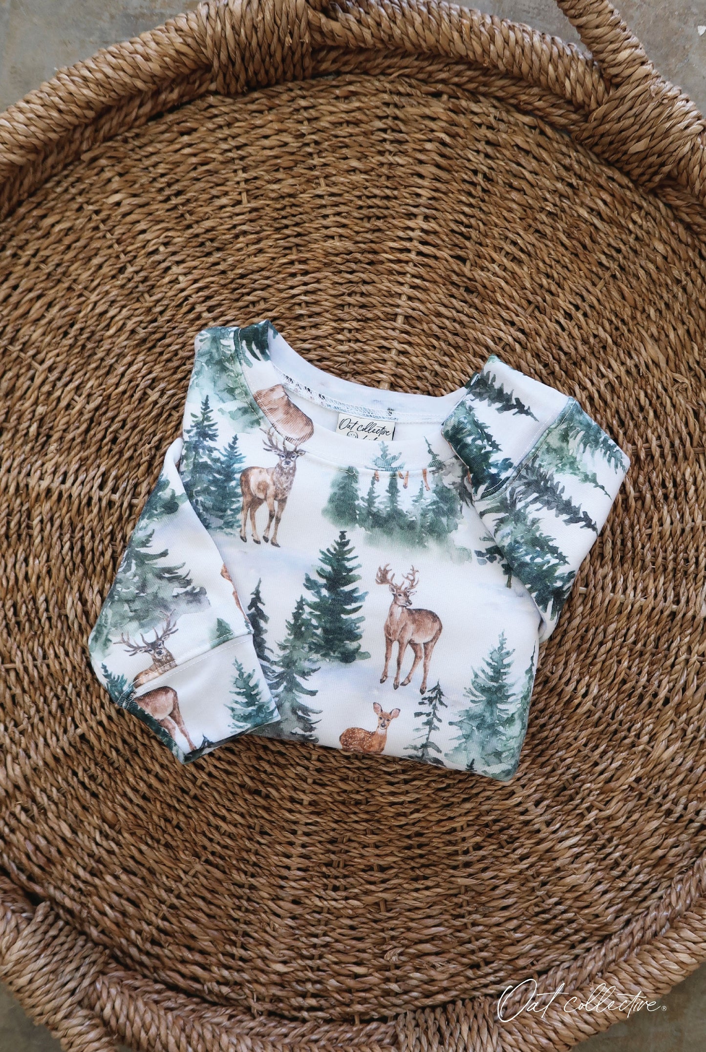 CHRISTMAS ALL OVER Toddler Graphic Sweatshirt Oat Collective