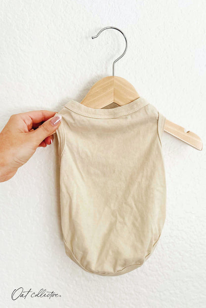 Premium Cotton Mineral Basic Pet Tank Oat Collective
