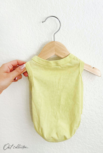 Premium Cotton Mineral Basic Pet Tank Oat Collective