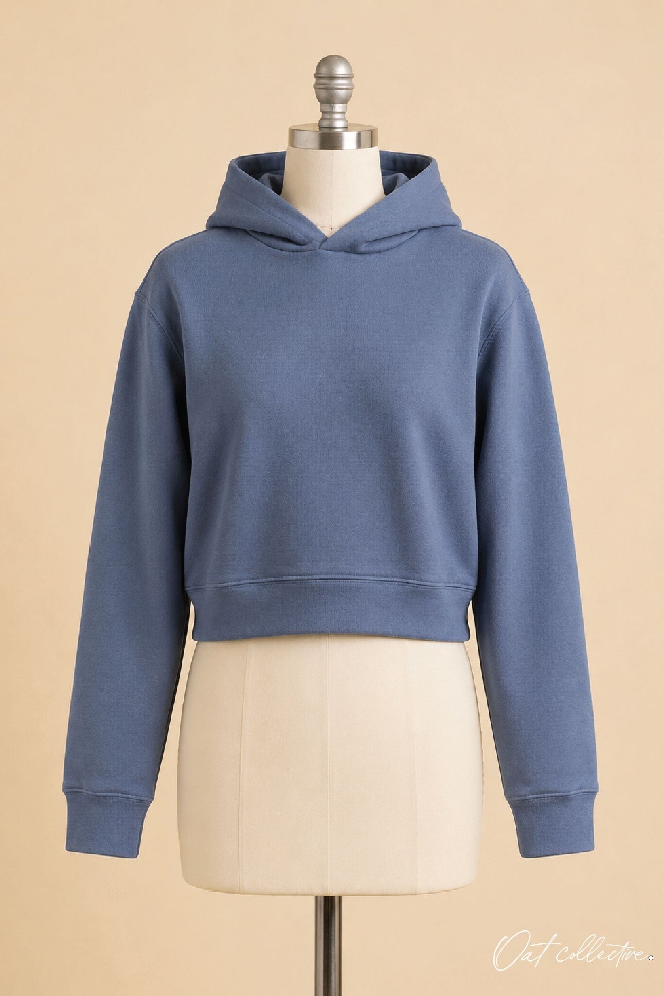 Premium Basic Cropped Hoodie Pullover Sweatshirt Oat Collective