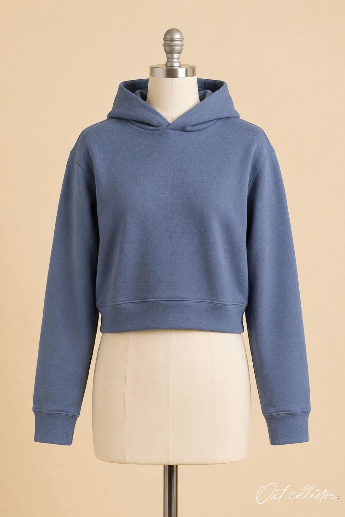 Premium Basic Cropped Hoodie Pullover Sweatshirt Oat Collective