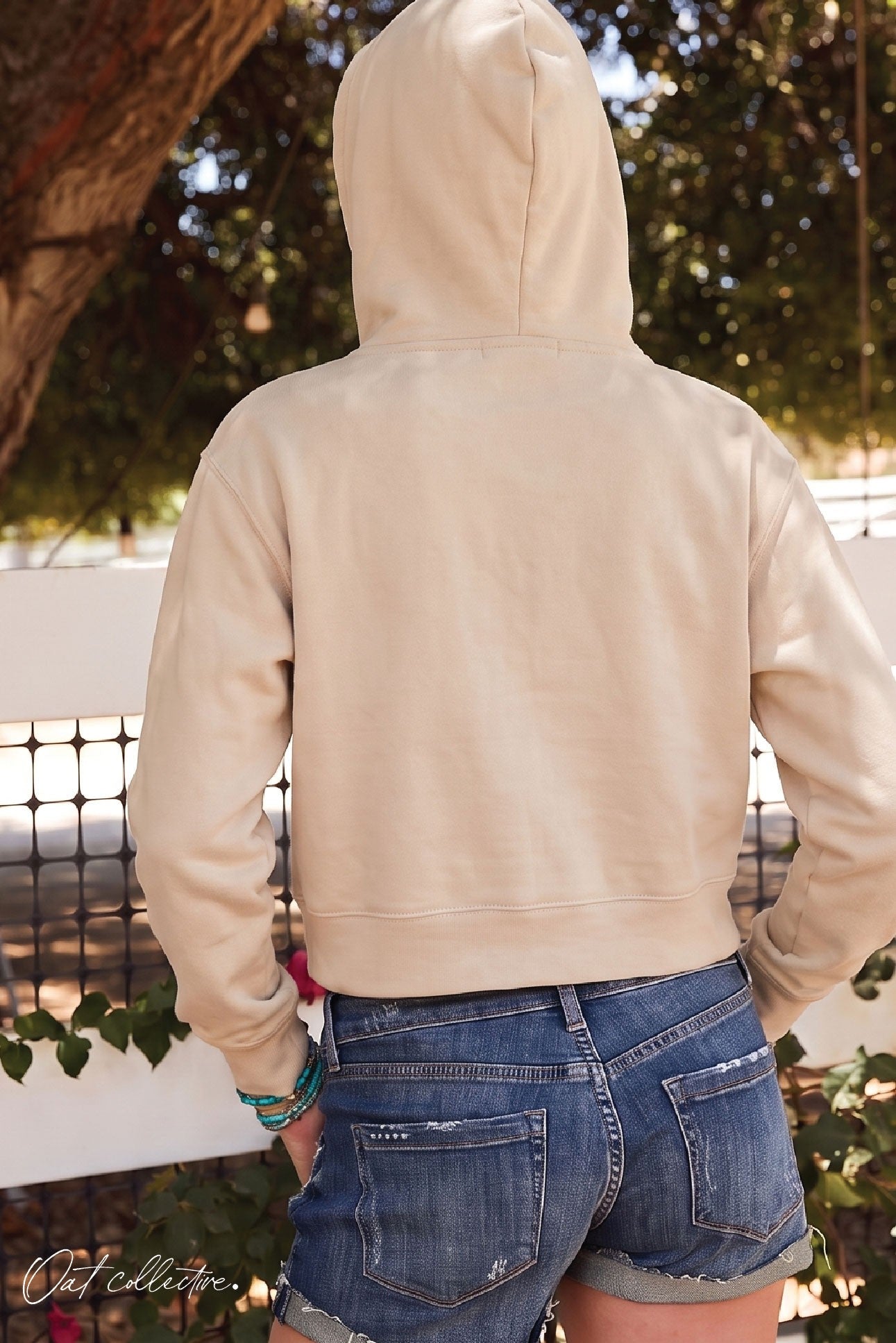 Premium Basic Cropped Hoodie Pullover Sweatshirt Oat Collective