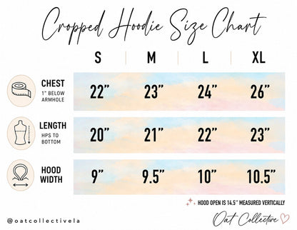 Premium Basic Cropped Hoodie Pullover Sweatshirt Oat Collective