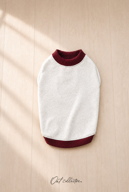 BASIC VARSITY SWEATSHIRT Basic Pet Sweatshirt Oat Collective