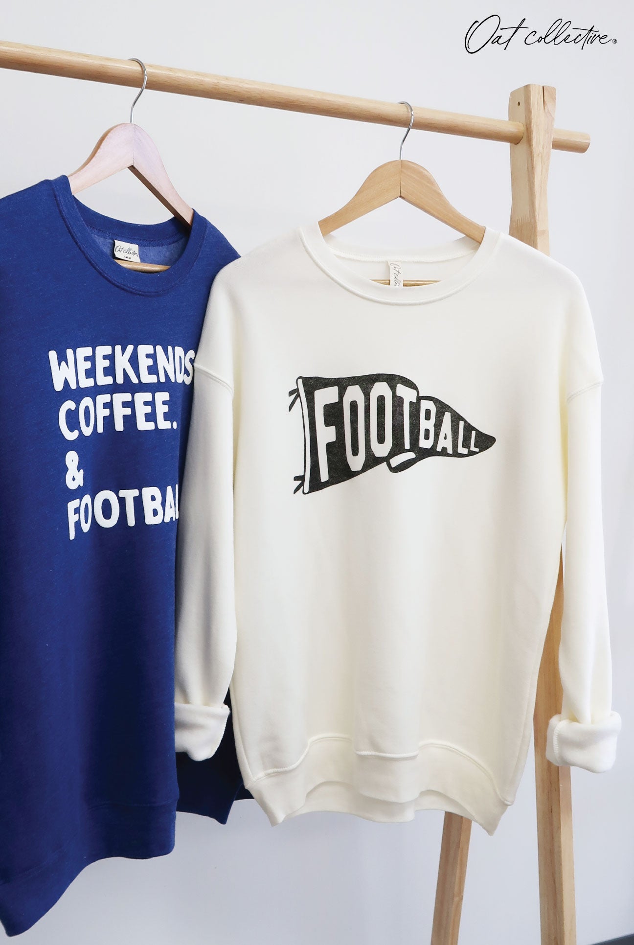FOOTBALL PENNANT Graphic Sweatshirt Oat Collective