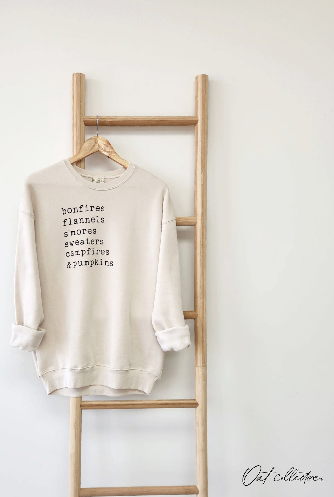 BONFIRES FLANNELS Graphic Sweatshirt Oat Collective
