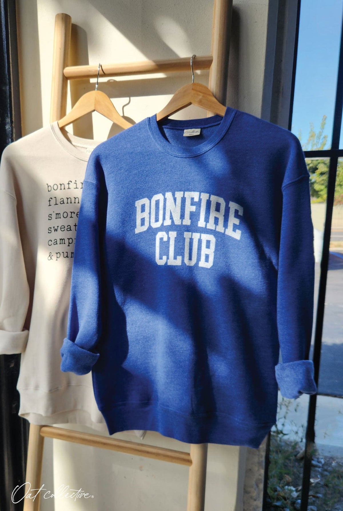 BONFIRE CLUB Graphic Sweatshirt Oat Collective