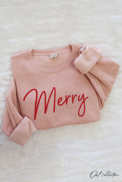 MERRY PUFF  Mid Graphic Sweatshirt Oat Collective