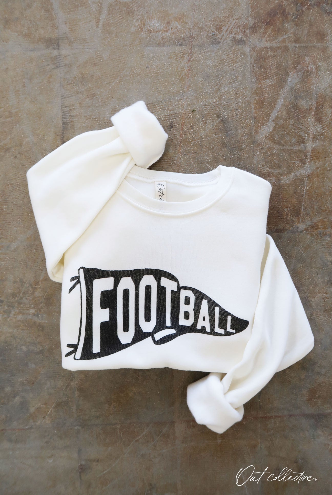 FOOTBALL PENNANT Graphic Sweatshirt Oat Collective