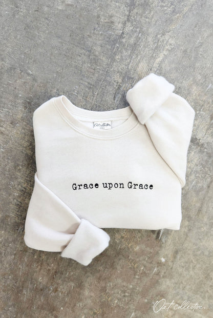 GRACE UPON GRACE Graphic Sweatshirt Oat Collective