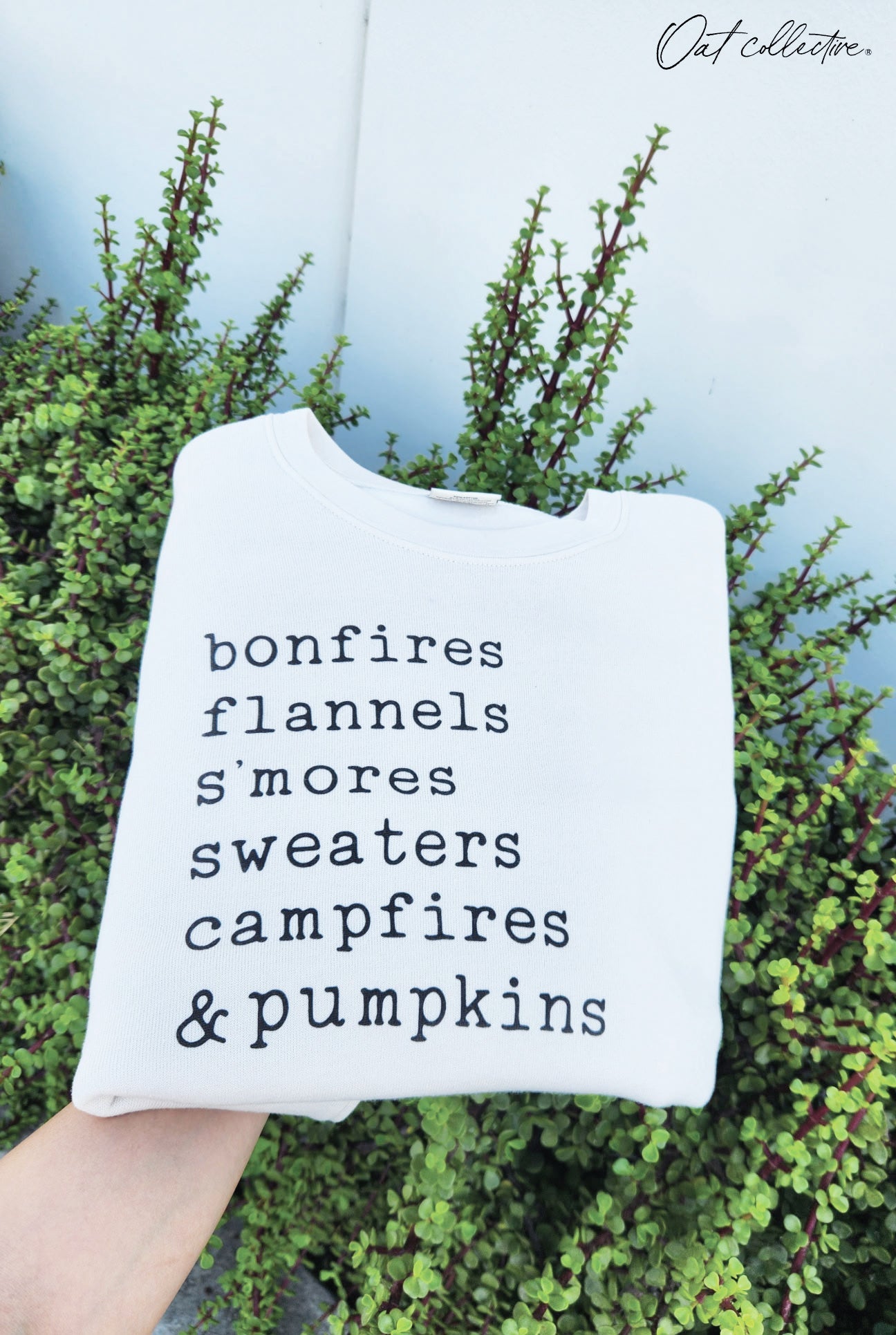 BONFIRES FLANNELS Graphic Sweatshirt Oat Collective