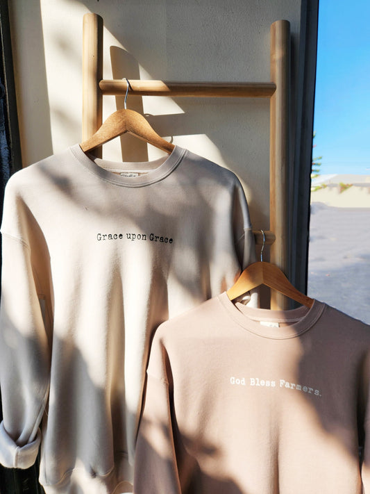 GRACE UPON GRACE Graphic Sweatshirt Oat Collective