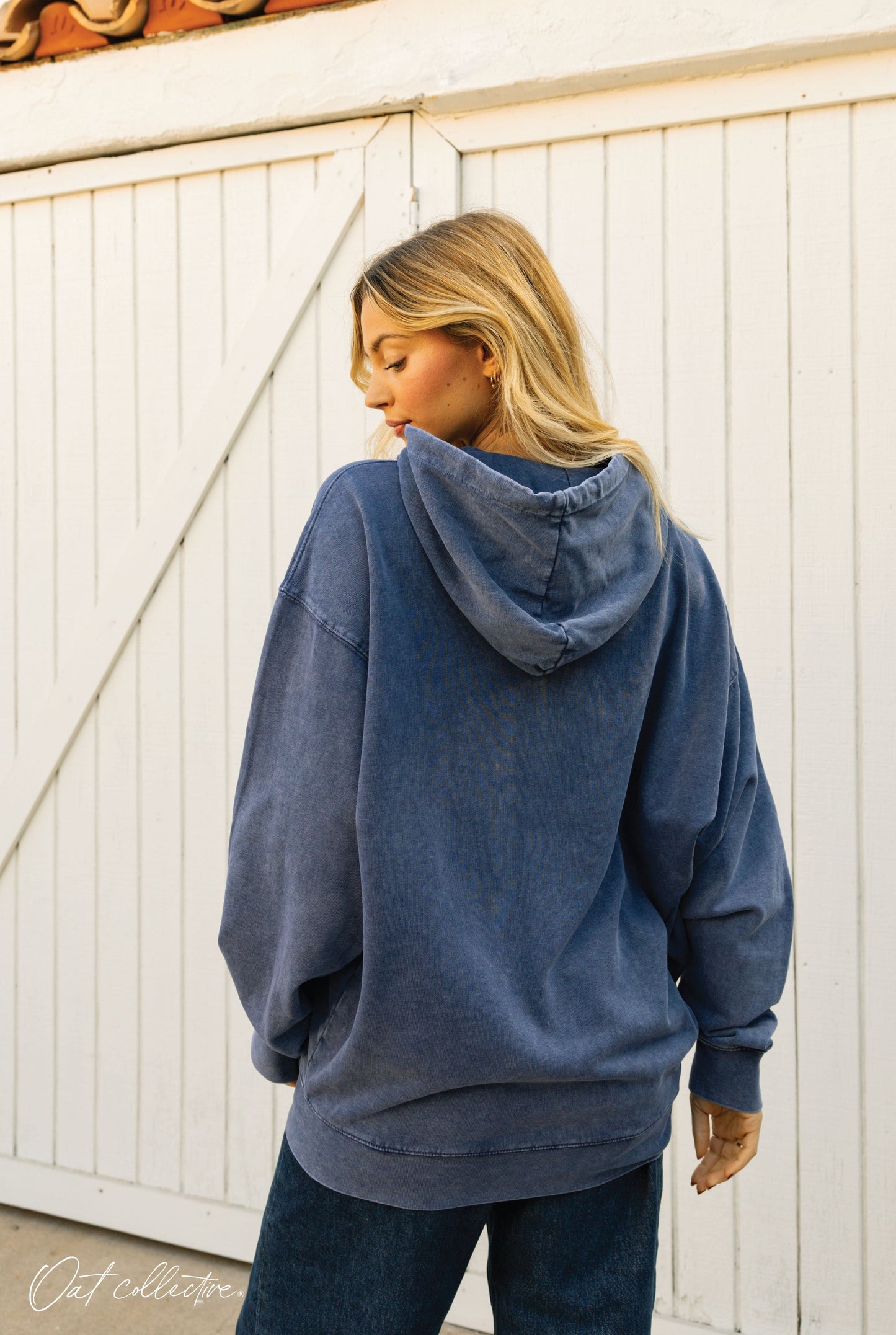 PREMIUM BASIC MINERAL ZIPPER Hooded Pullover Oat Collective