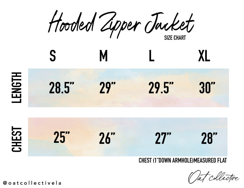 PREMIUM BASIC MINERAL ZIPPER Hooded Pullover Oat Collective