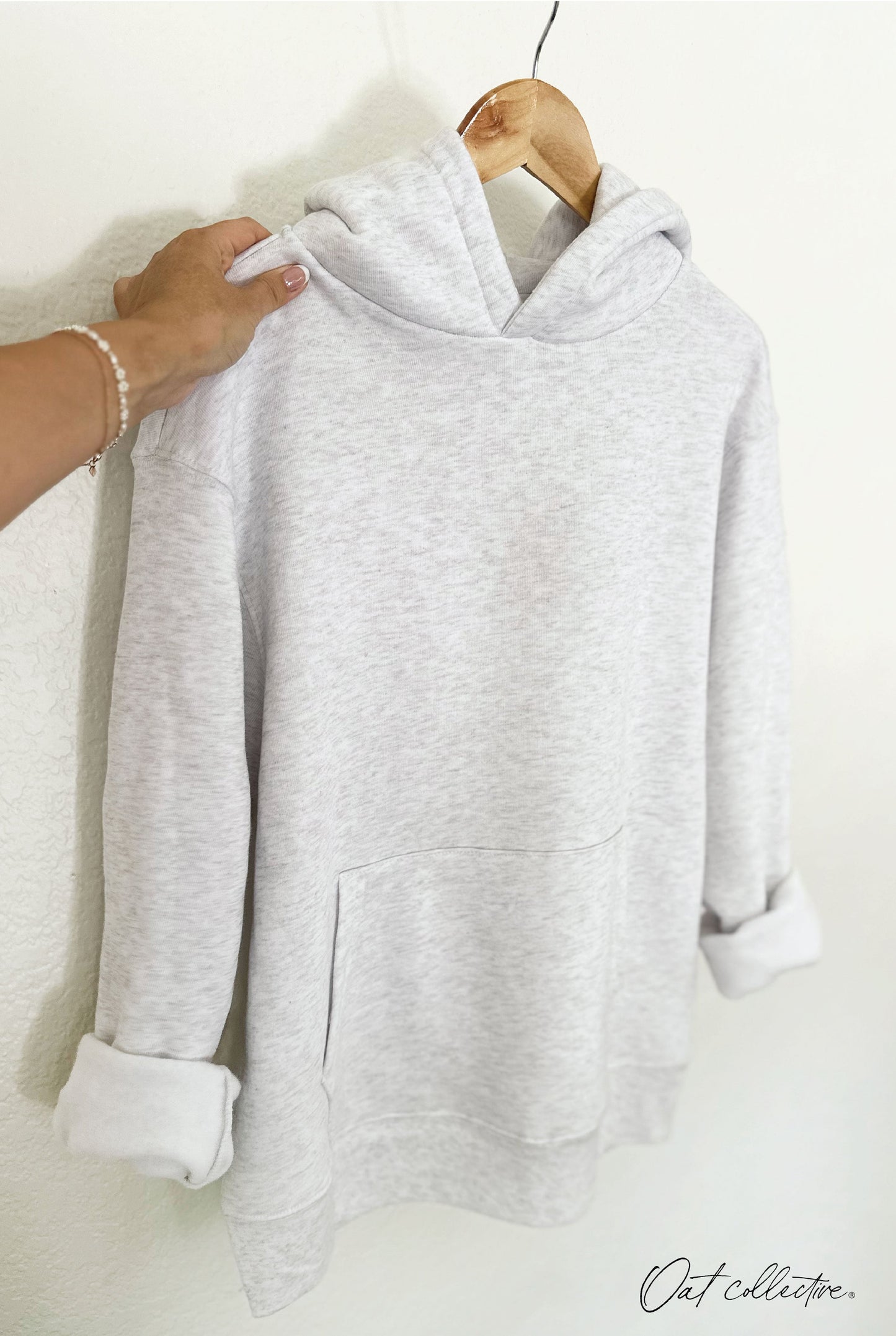 Premium Basic Hoodie Pullover Sweatshirt Oat Collective