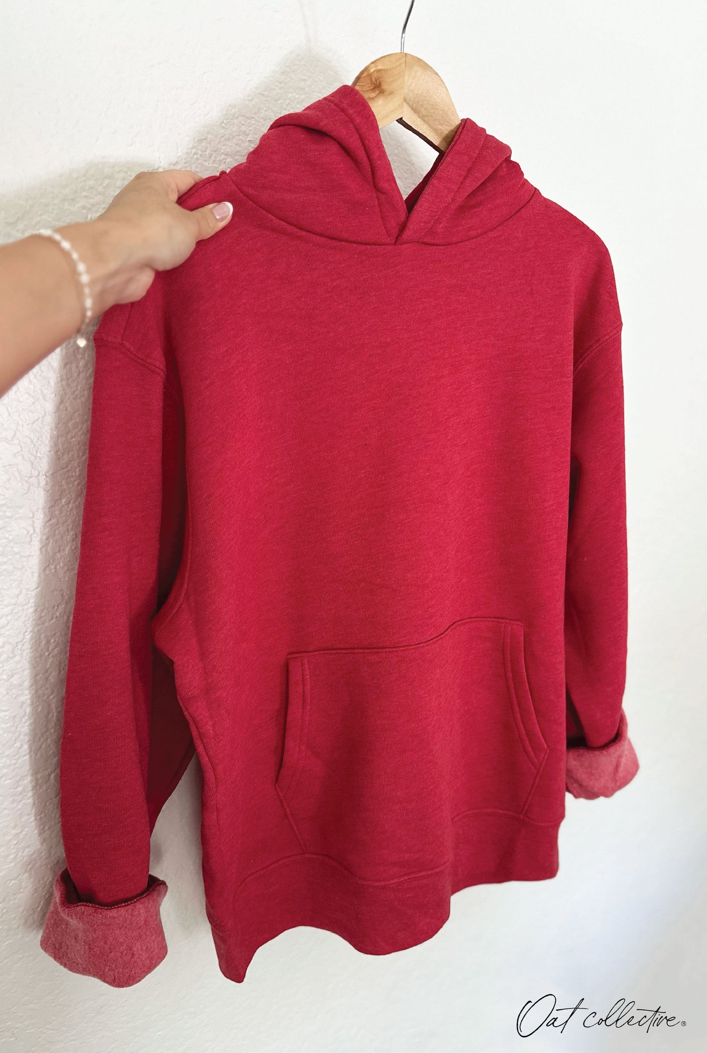 Premium Basic Hoodie Pullover Sweatshirt Oat Collective