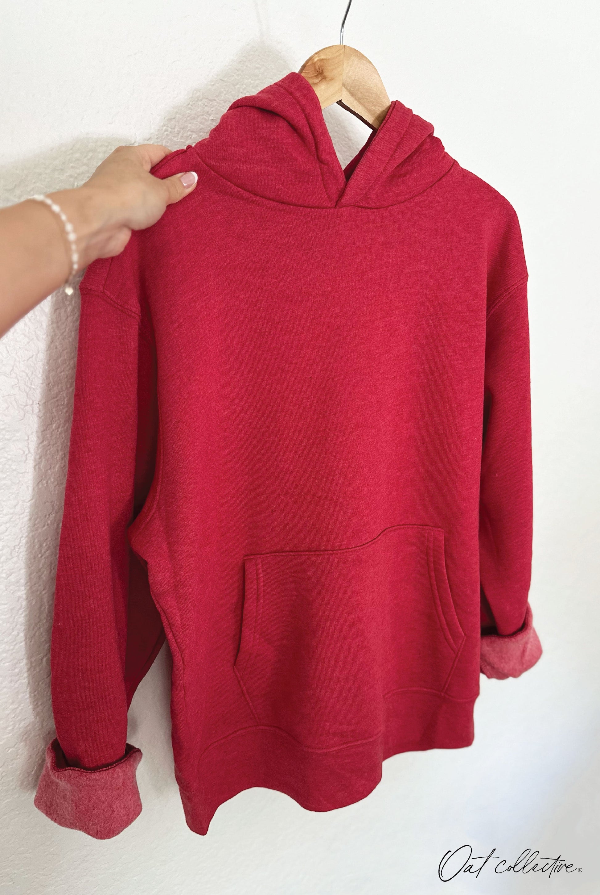 Premium Basic Hoodie Pullover Sweatshirt Oat Collective