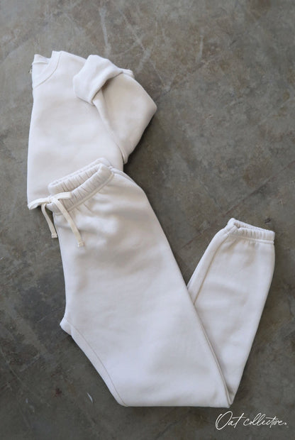 Premium Plush Jogger Pants Oat Collective
