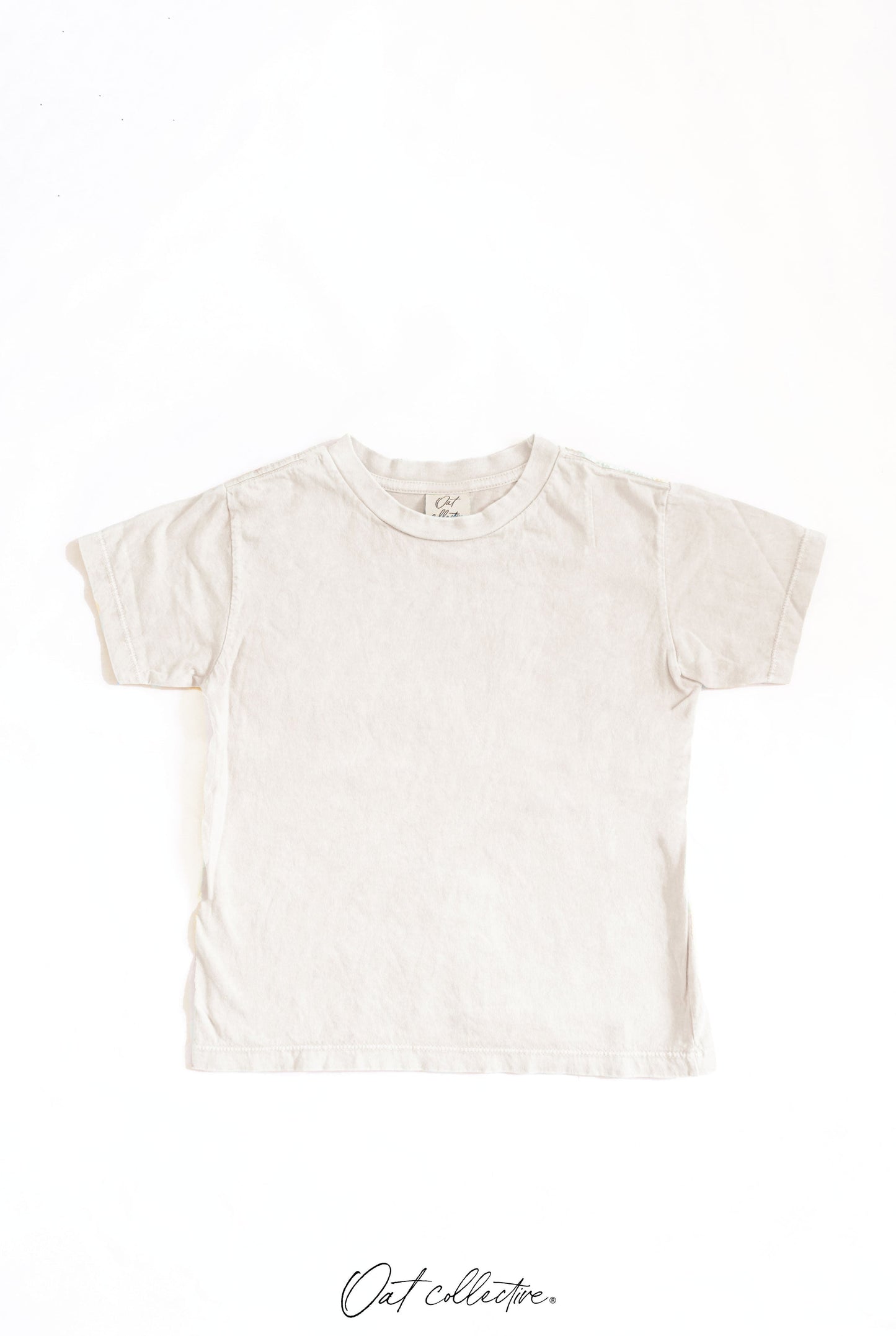 Basic Premium Toddler Mineral Washed Tee Oat Collective