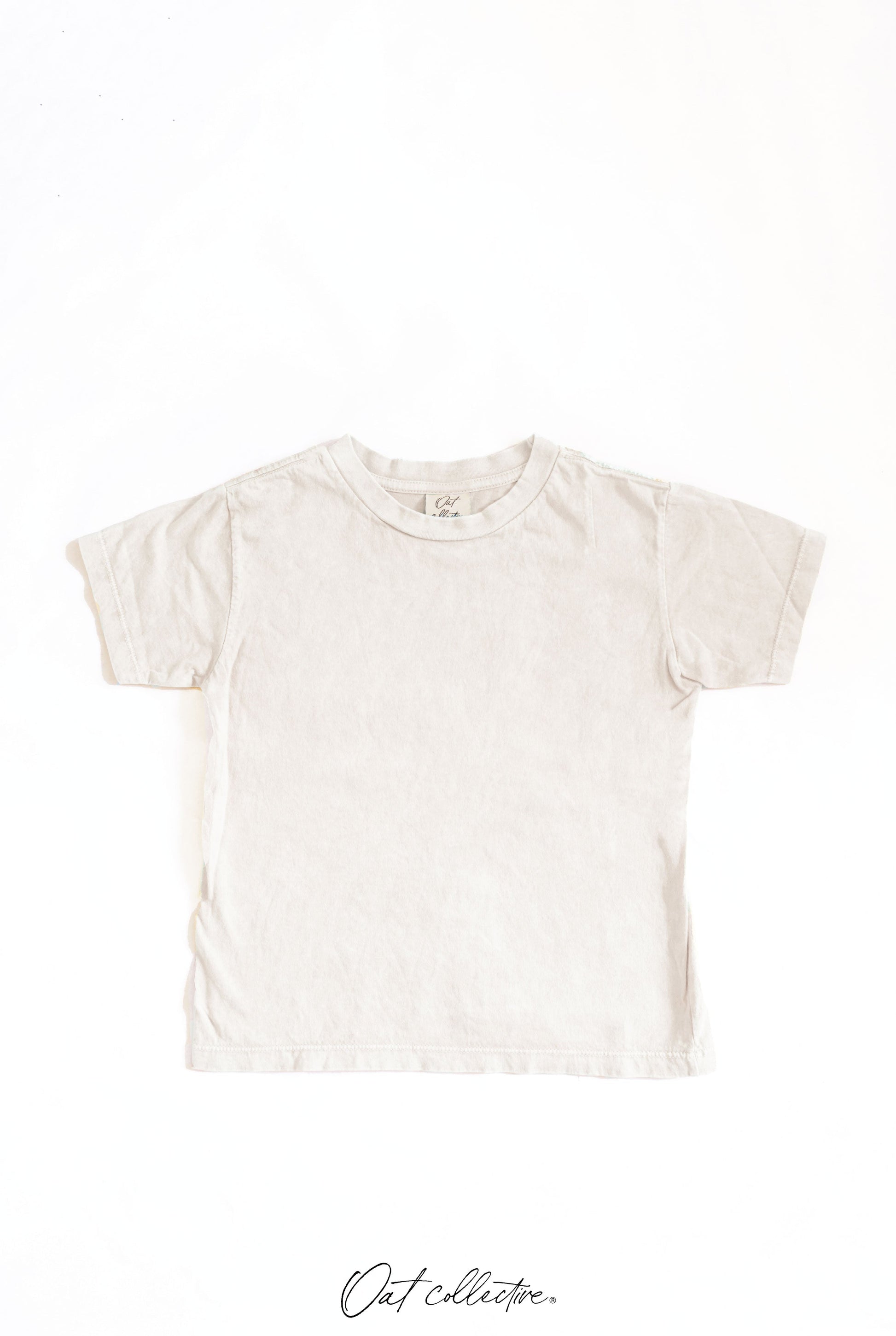 Basic Premium Toddler Mineral Washed Tee Oat Collective