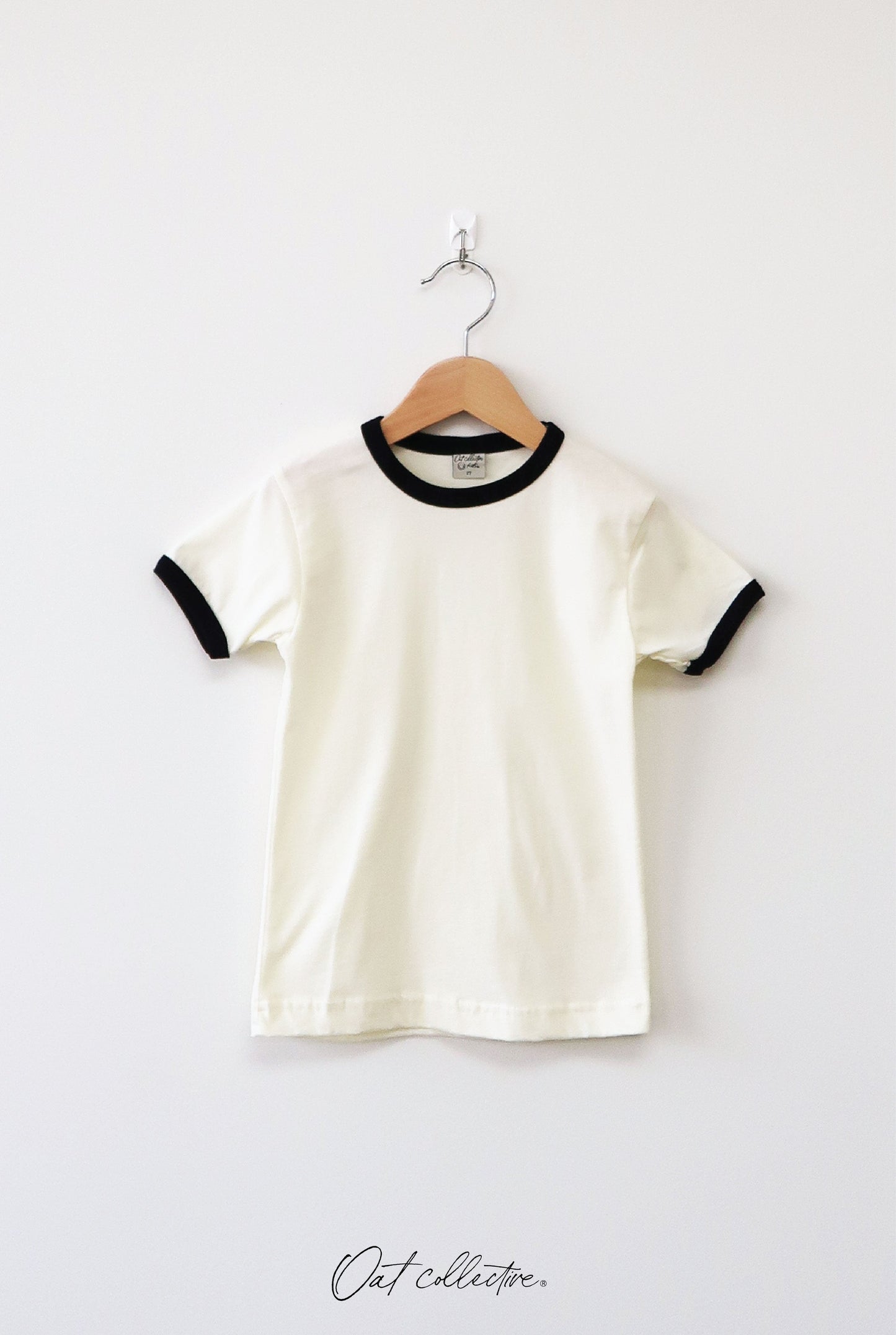 Basic Solid Ringer Toddler Unisex Ringer Top Oat Collective